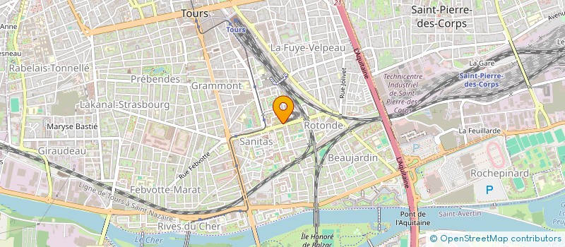 localisation de l'entreprise GUINEE FRANCE SOLIDARITE  TOURS