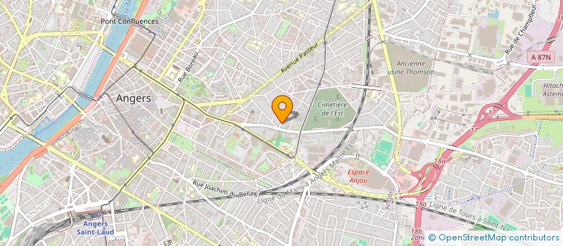 localisation de l'entreprise GUINEHUT à ANGERS