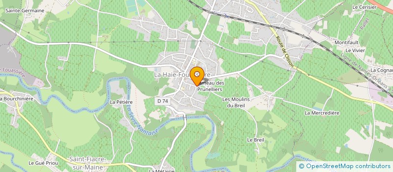 localisation de l'entreprise GUINEL CYRIL à LA HAIE-FOUASSIERE
