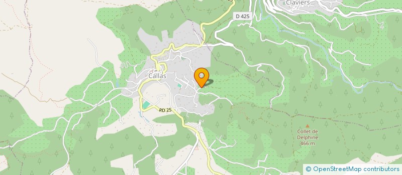 localisation de l'entreprise GUINET  CALLAS