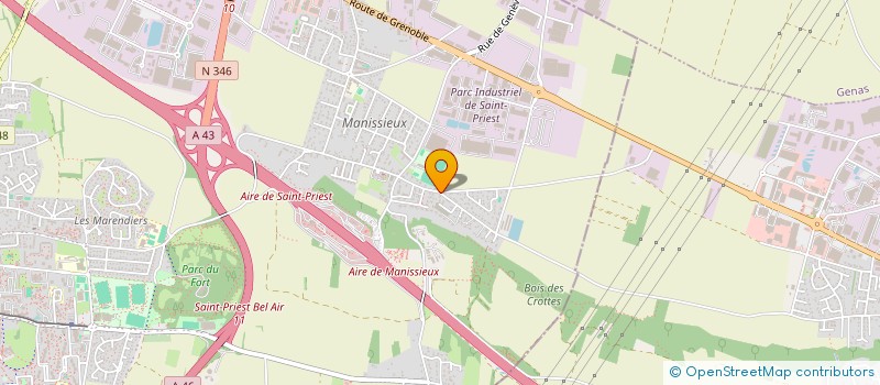 localisation de l'entreprise GUINET FRERES à SAINT-PRIEST