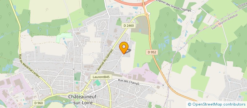 localisation de l'entreprise GUINET INVESTISSEMENT à SAINT-MARTIN-D'ABBAT