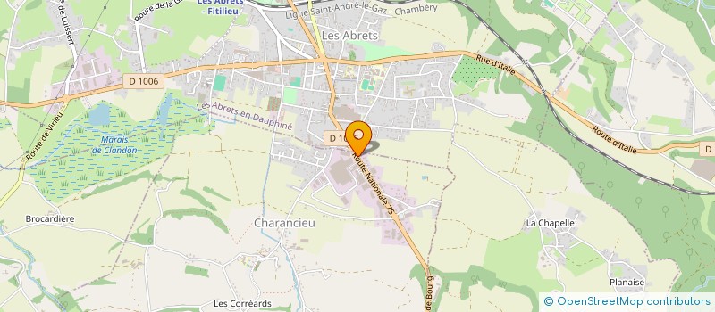 localisation de l'entreprise GUINET PERE ET FILS  CHARANCIEU