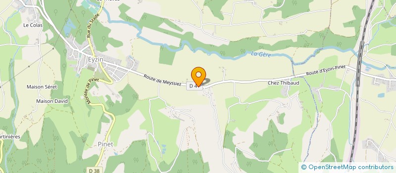localisation de l'entreprise GUINET PERE ET FILS  EYZIN-PINET