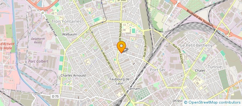 localisation de l'entreprise GUINET-WATTELIER  REIMS