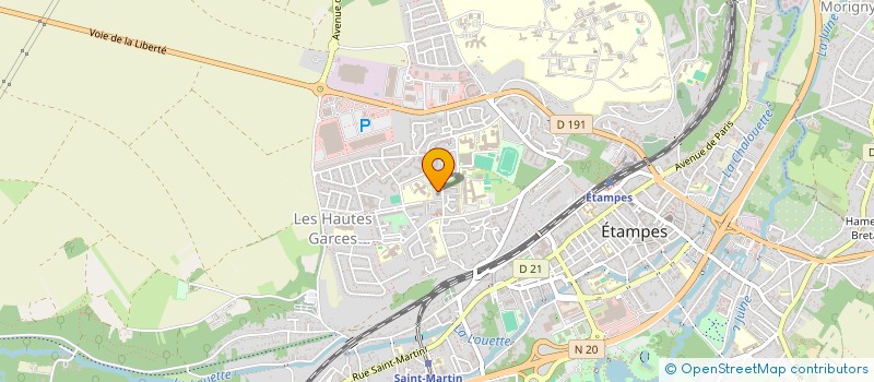 localisation de l'entreprise GUINETTE EXO MARCHE à ETAMPES