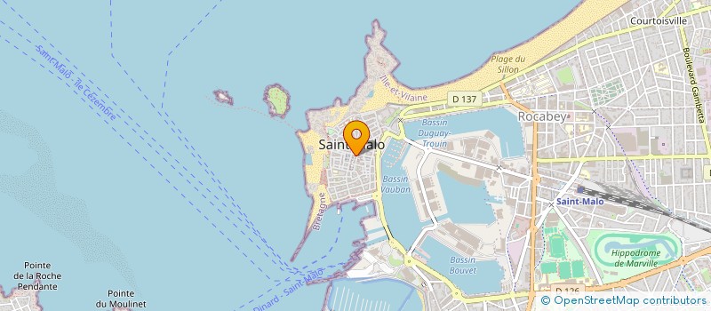 localisation de l'entreprise GUING FAMILY HOLDING à SAINT-MALO