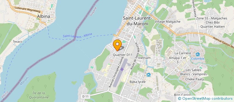 localisation de l'entreprise GUINGAMP CHICHA à SAINT-LAURENT-DU-MARONI