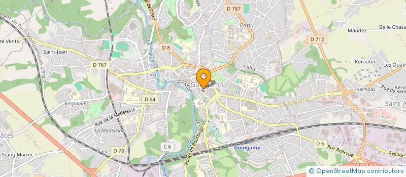 localisation de l'entreprise GUINGAMP OPTIC à GUINGAMP