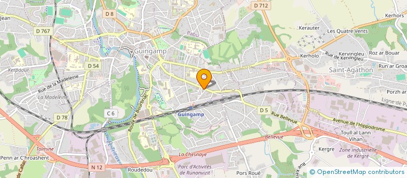 localisation de l'entreprise GUINGAMP SERVICES à GUINGAMP