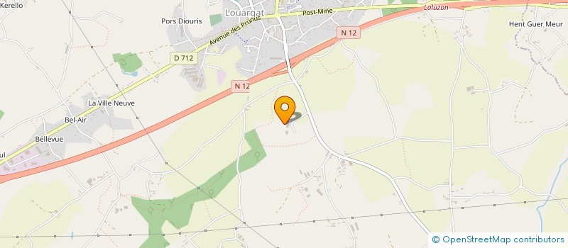localisation de l'entreprise GUINGAMP TRANSPORTS à LOUARGAT