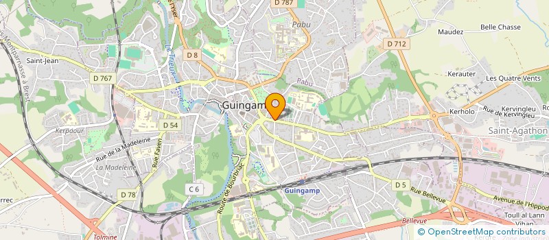 localisation de l'entreprise GUINGAMP TRIATHLON à GUINGAMP