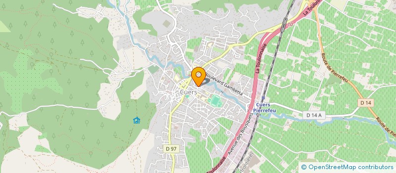 localisation de l'entreprise GUINGUETTE 65  CUERS