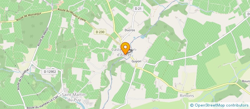 localisation de l'entreprise GUINGUETTE ANIMATION FLUVIALE ET EQUINE  CASTELMORON-D'ALBRET