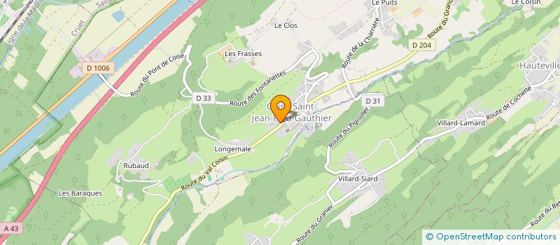 localisation de l'entreprise GUINGUETTE CHARDIEUX  COISE-SAINT-JEAN-PIED-GAUTHIER