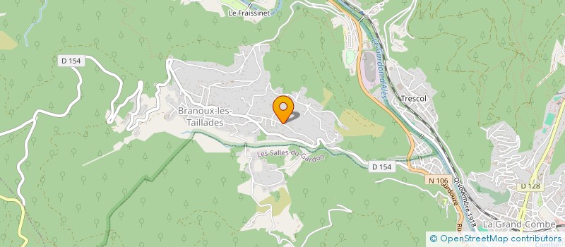 localisation de l'entreprise GUINGUETTE DU CLOS  BRANOUX-LES-TAILLADES