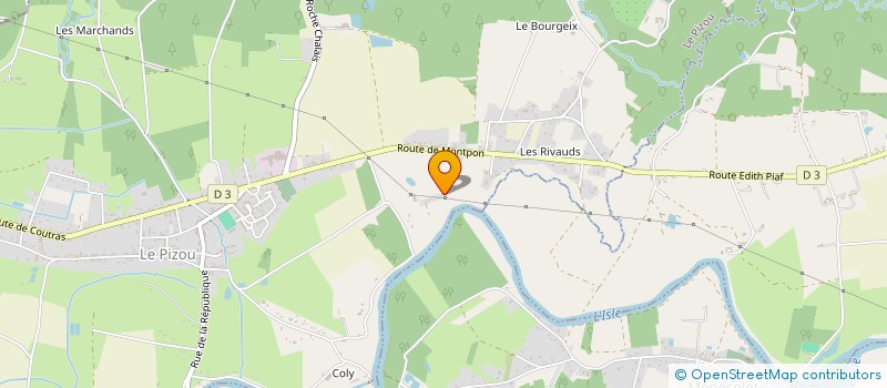 localisation de l'entreprise GUINGUETTE DU PIZOU  LE PIZOU