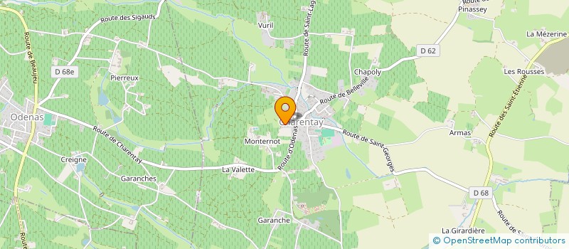 localisation de l'entreprise GUINGUETTE DU PORT  CHARENTAY