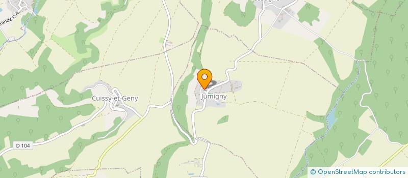 localisation de l'entreprise GUINGUETTE VAUCLAIR à JUMIGNY