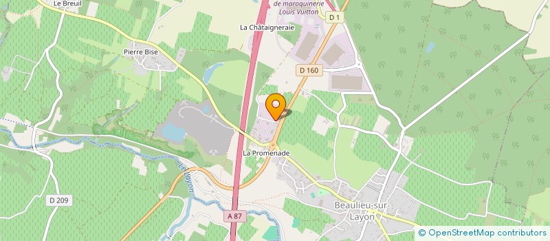 localisation de l'entreprise GUINHUT KC 44  BEAULIEU-SUR-LAYON