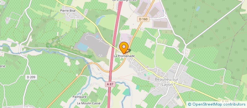 localisation de l'entreprise GUINHUT PREPA  BEAULIEU-SUR-LAYON