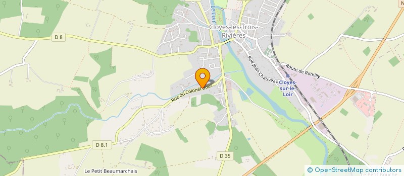 localisation de l'entreprise GUINOIS INVESTISSEMENT à CLOYES-LES-TROIS-RIVIERES