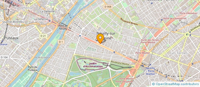localisation de l'entreprise GUINOT à NEUILLY-SUR-SEINE
