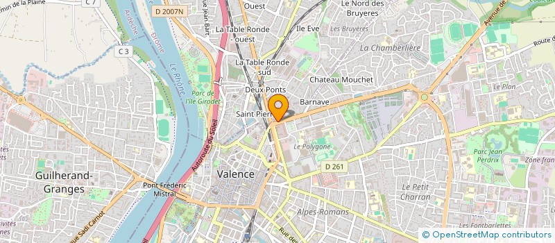 localisation de l'entreprise GUINOT IMMOBILIER  VALENCE