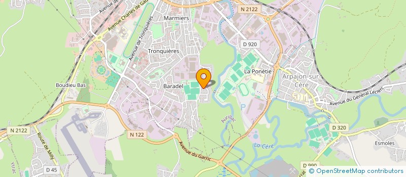 localisation de l'entreprise GUINVEM à AURILLAC