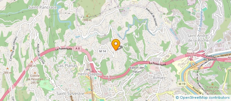 localisation de l'entreprise GUIOLI  NICE