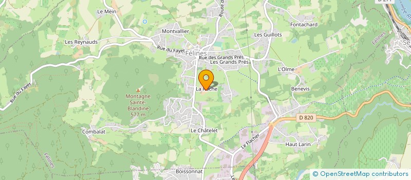 localisation de l'entreprise GUION PHILIPPE à FELINES