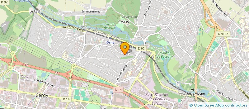 localisation de l'entreprise GUIOT  OSNY