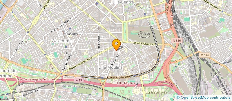 localisation de l'entreprise GUIOT à LILLE