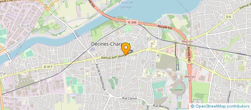 localisation de l'entreprise GUIOT HOLDING  VILLEURBANNE