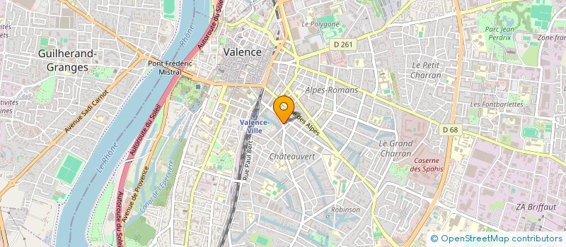 localisation de l'entreprise GUIOT PERRIN à VALENCE
