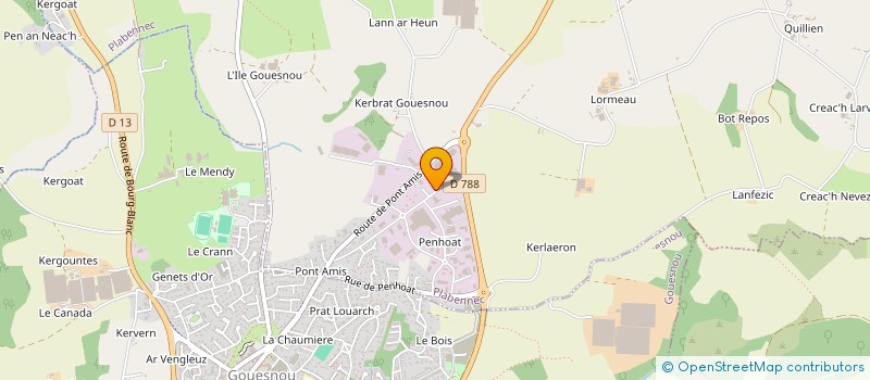 localisation de l'entreprise GUIP BREIZH  PLABENNEC