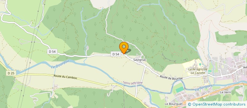 localisation de l'entreprise GUIPAL DEVELOPPEMENT  SAINT-AFFRIQUE