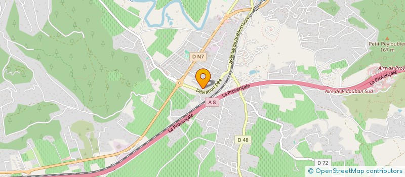 localisation de l'entreprise GUIPEGAL 25  VIDAUBAN