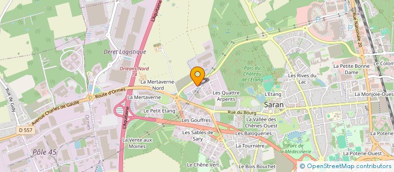 localisation de l'entreprise GUIPEL à SARAN