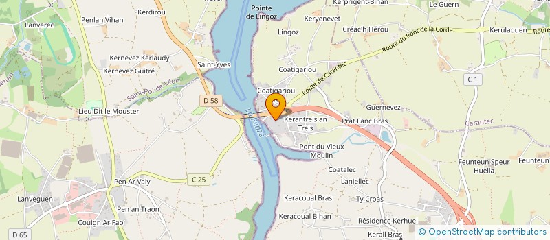 localisation de l'entreprise GUIPIMMO  HENVIC