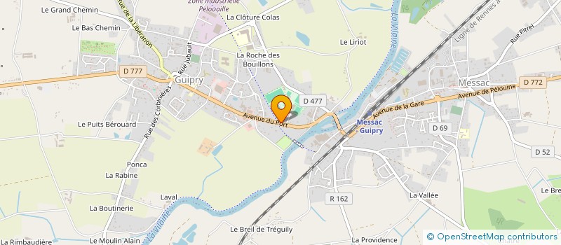 localisation de l'entreprise GUIPRY MESSAC CELTIC KOP  GUIPRY-MESSAC