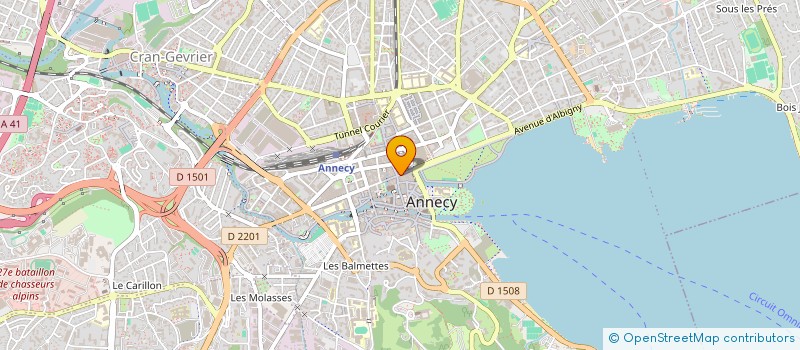 localisation de l'entreprise GUIRAL BIJOUTERIE à ANNECY
