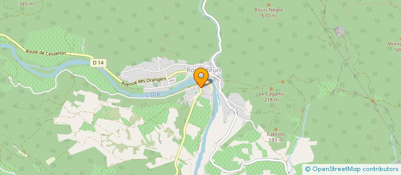 localisation de l'entreprise GUIRAUD BOISSEZON  ROQUEBRUN