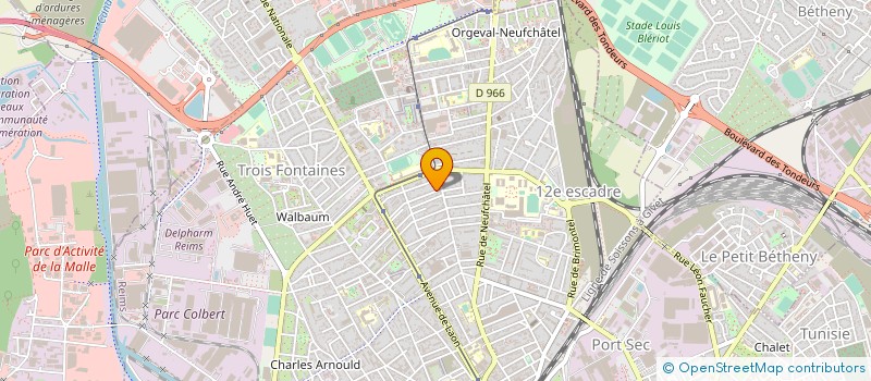 localisation de l'entreprise GUIREAU à REIMS