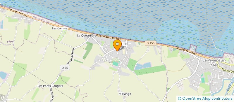 localisation de l'entreprise GUIREC LECAN SANITAIRE PLOMBERIE CHAUFFAGE  HIREL