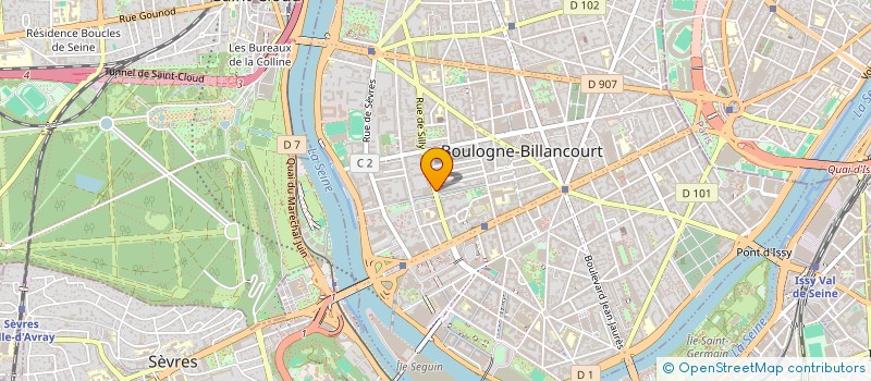 localisation de l'entreprise GUIREX à BOULOGNE-BILLANCOURT