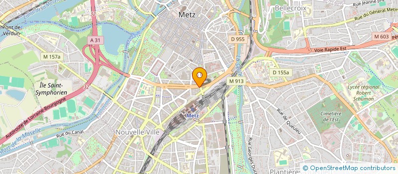 localisation de l'entreprise GUIRLINGER à METZ