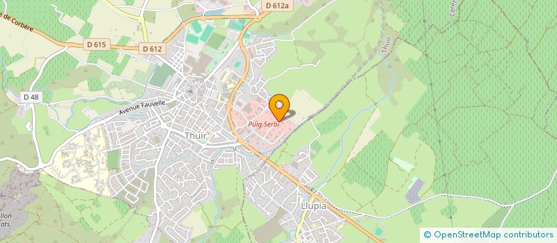 localisation de l'entreprise GUIRO  THUIR