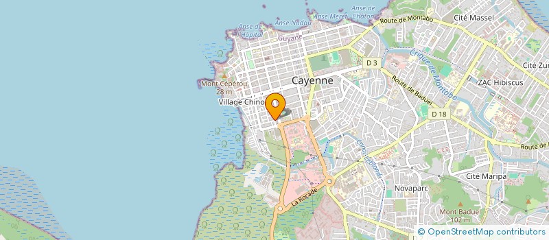 localisation de l'entreprise GUIRO  CAYENNE