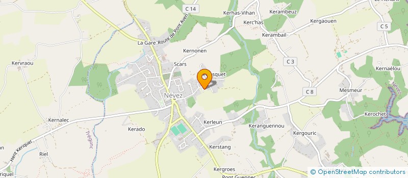 localisation de l'entreprise GUIROLI  NEVEZ